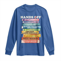 Hands Off Long Sleeve Shirt Social Security And Medicare Protest Colorful Books