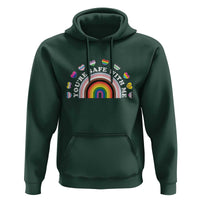 You're Safe With Me Hoodie LGBTQ Pride Ally Rainbow Heart