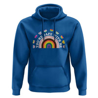 You're Safe With Me Hoodie LGBTQ Pride Ally Rainbow Heart