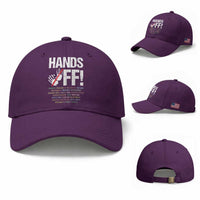 Hands Off Baseball Cap Social Security And Medicare Protest Vintage Hand Print
