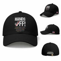 Hands Off Baseball Cap Social Security And Medicare Protest Vintage Hand Print