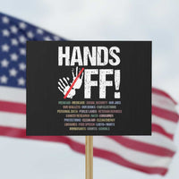 Hands Off Protest Sign Social Security And Medicare Protest Vintage Hand Print - Wonder Print Shop