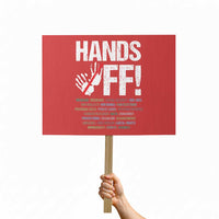 Hands Off Protest Sign Social Security And Medicare Protest Vintage Hand Print - Wonder Print Shop
