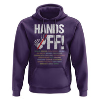 Hands Off Hoodie Social Security And Medicare Protest Vintage Hand Print