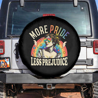 More Pride Less Prejudice Spare Tire Cover Pride Month LGBTQ Rainbow