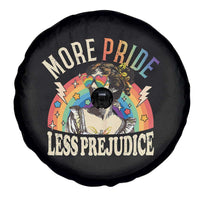 More Pride Less Prejudice Spare Tire Cover Pride Month LGBTQ Rainbow
