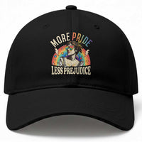 More Pride Less Prejudice Baseball Cap Pride Month LGBTQ Rainbow