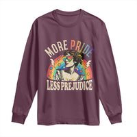 More Pride Less Prejudice Long Sleeve Shirt Pride Month LGBTQ Rainbow