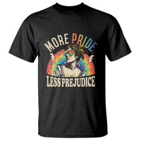 More Pride Less Prejudice T Shirt Pride Month LGBTQ Rainbow
