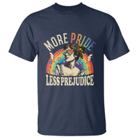 More Pride Less Prejudice T Shirt Pride Month LGBTQ Rainbow