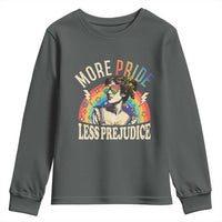 More Pride Less Prejudice Youth Sweatshirt Pride Month LGBTQ Rainbow