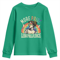 More Pride Less Prejudice Youth Sweatshirt Pride Month LGBTQ Rainbow