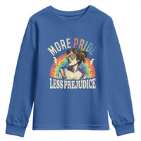 More Pride Less Prejudice Youth Sweatshirt Pride Month LGBTQ Rainbow