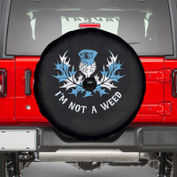 Funny Scottish Thistle I Am Not A Weed Spare Tire Cover Scotland Flag