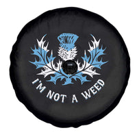 Funny Scottish Thistle I Am Not A Weed Spare Tire Cover Scotland Flag