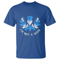 Funny Scottish Thistle I Am Not A Weed T Shirt Scotland Flag