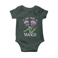 Funny Scottish Thistle I Am Not A Weed Baby Onesie
