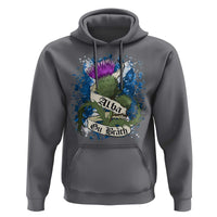 Alba Gu Brath Hoodie Vintage Thistle Flower Scottish Scotland Flag Saltire