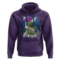 Alba Gu Brath Hoodie Vintage Thistle Flower Scottish Scotland Flag Saltire