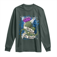 Alba Gu Brath Long Sleeve Shirt Vintage Thistle Flower Scottish Scotland Flag Saltire