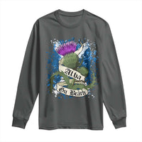Alba Gu Brath Long Sleeve Shirt Vintage Thistle Flower Scottish Scotland Flag Saltire