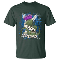 Alba Gu Brath T Shirt Vintage Thistle Flower Scottish Scotland Flag Saltire
