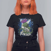 Alba Gu Brath T Shirt For Women Vintage Thistle Flower Scottish Scotland Flag Saltire