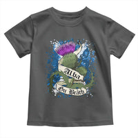 Alba Gu Brath Toddler T Shirt Vintage Thistle Flower Scottish Scotland Flag Saltire