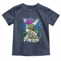 Alba Gu Brath Toddler T Shirt Vintage Thistle Flower Scottish Scotland Flag Saltire