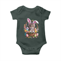 Funny Easter Day Cat Bunny Ears Egg Basket Baby Onesie