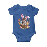 Funny Easter Day Cat Bunny Ears Egg Basket Baby Onesie