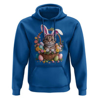 Funny Easter Day Cat Bunny Ears Egg Basket Hoodie
