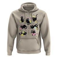 Funny Black Cat With Bunny Eggs Easter Day Hoodie