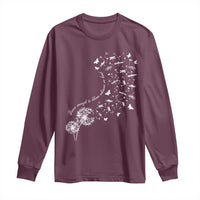 Military Child Month Long Sleeve Shirt Brave Enough To Bloom Wherever We Land Dandelion Flowers
