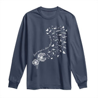 Military Child Month Long Sleeve Shirt Brave Enough To Bloom Wherever We Land Dandelion Flowers