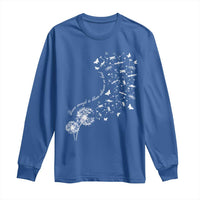 Military Child Month Long Sleeve Shirt Brave Enough To Bloom Wherever We Land Dandelion Flowers