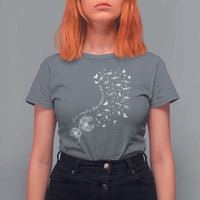 Military Child Month T Shirt For Women Brave Enough To Bloom Wherever We Land Dandelion Flowers