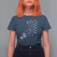 Military Child Month T Shirt For Women Brave Enough To Bloom Wherever We Land Dandelion Flowers