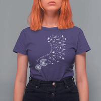 Military Child Month T Shirt For Women Brave Enough To Bloom Wherever We Land Dandelion Flowers