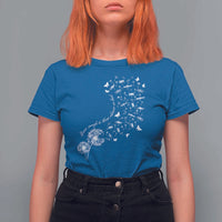 Military Child Month T Shirt For Women Brave Enough To Bloom Wherever We Land Dandelion Flowers