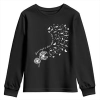 Military Child Month Youth Sweatshirt Brave Enough To Bloom Wherever We Land Dandelion Flowers