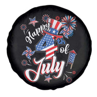 Funny Patriotic Independence Day Spare Tire Cover Happy 4th Of July American Firework