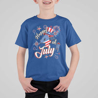Funny Patriotic Independence Day T Shirt For Kid Happy 4th Of July American Firework - Wonder Print Shop