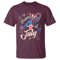 Funny Patriotic Independence Day T Shirt Happy 4th Of July American Firework - Wonder Print Shop