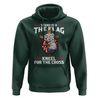 Christian Faith Hoodie 4th Of July Stand For The Flag Kneel For The Cross USA Flag - Wonder Print Shop
