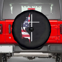 4th Of July Spare Tire Cover Christian Faith American Flag Cross
