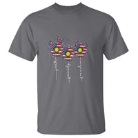 4th Of July T Shirt Faith Family Freedom USA Flag Daisy Flower - Wonder Print Shop