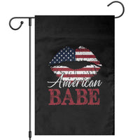 Funny 4th Of July Garden Flag American Babe Flag Vintage Lips