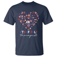 Funny Independence Day T Shirt 4th Of July Therapist Big Heart - Wonder Print Shop