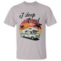 Funny Sarcastic Camping T Shirt I Sleep Around Camper Van - Wonder Print Shop